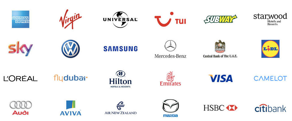 Client brand logos